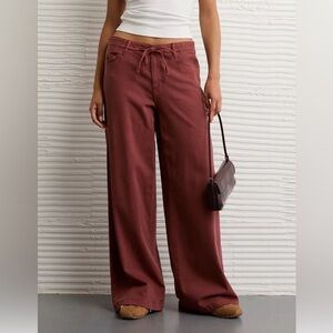 American Eagle Outfitters Rust Ultra Wide Leg Pants